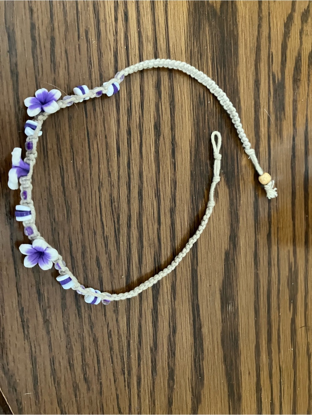 Purple Flower Choker